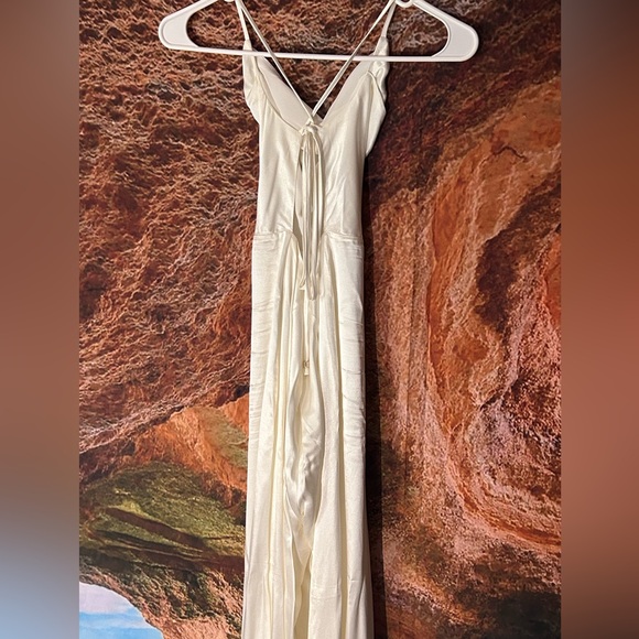 Mandie Satin Cowl Neck Jumpsuit by Meshki - Picture 7 of 12